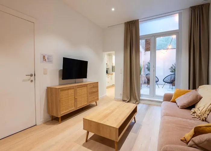 Apartment Stylish Coastal With Fireplace & Terrace In *